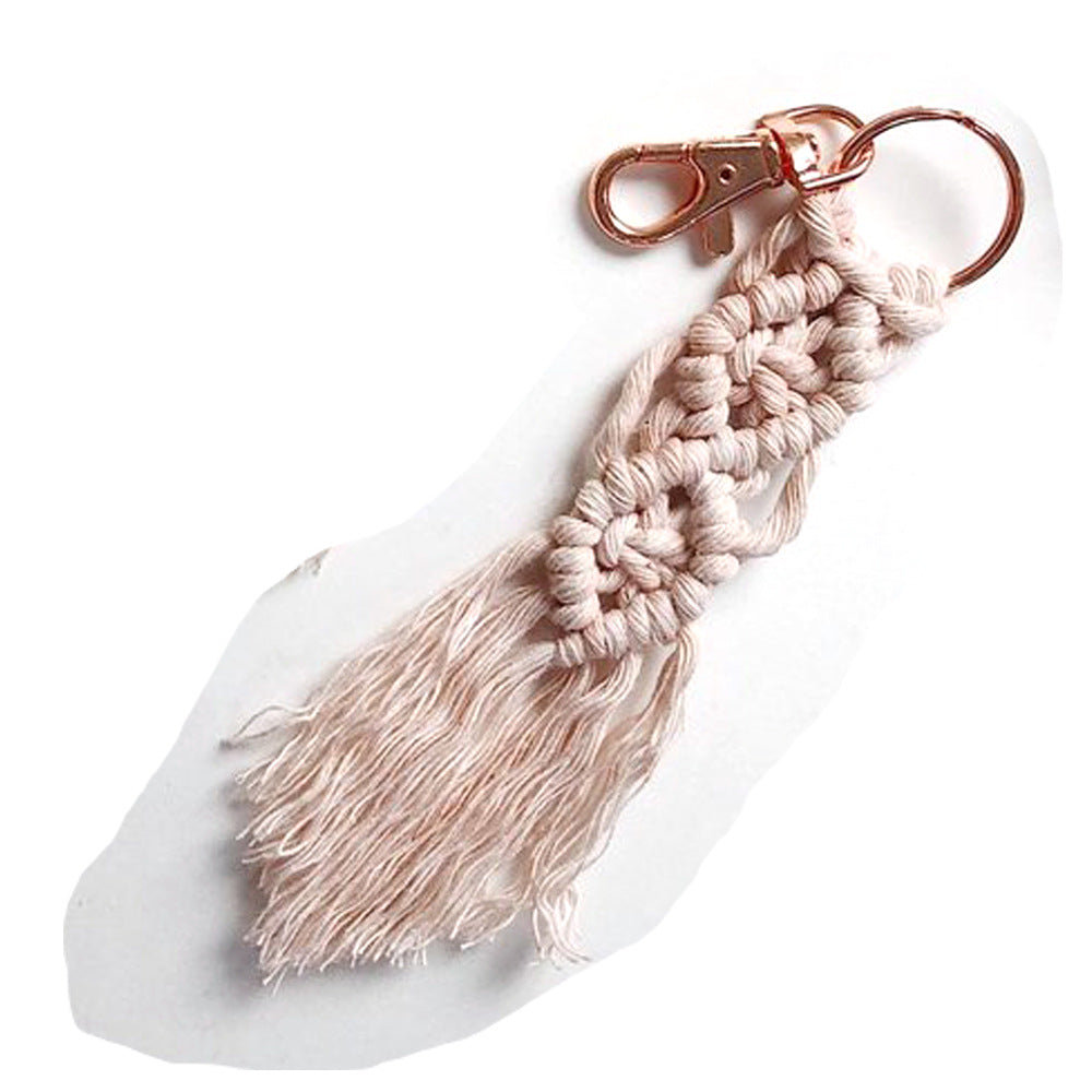 Wholesale Metal Handwoven lanyard keychain keychain